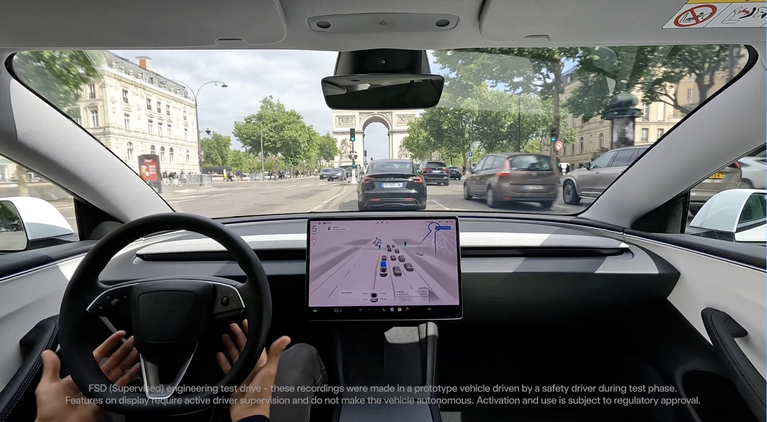 Tesla Posts FSD Demonstrations in Australia and France