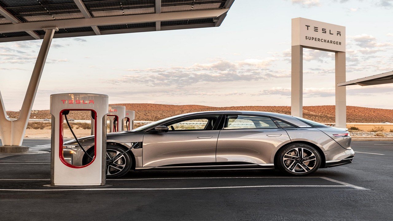 Tesla Superchargers Open to Lucid Air