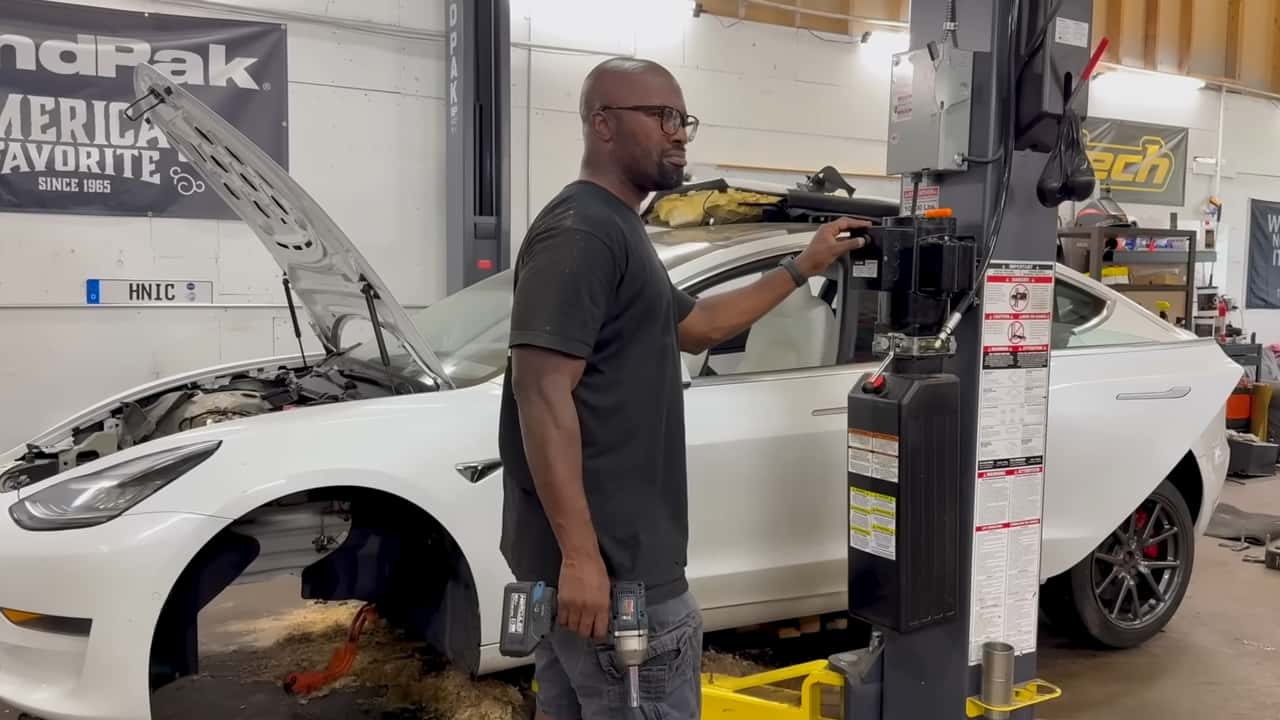 YouTuber Swaps A Dead Base Tesla Model 3 Into An AWD Performance EV