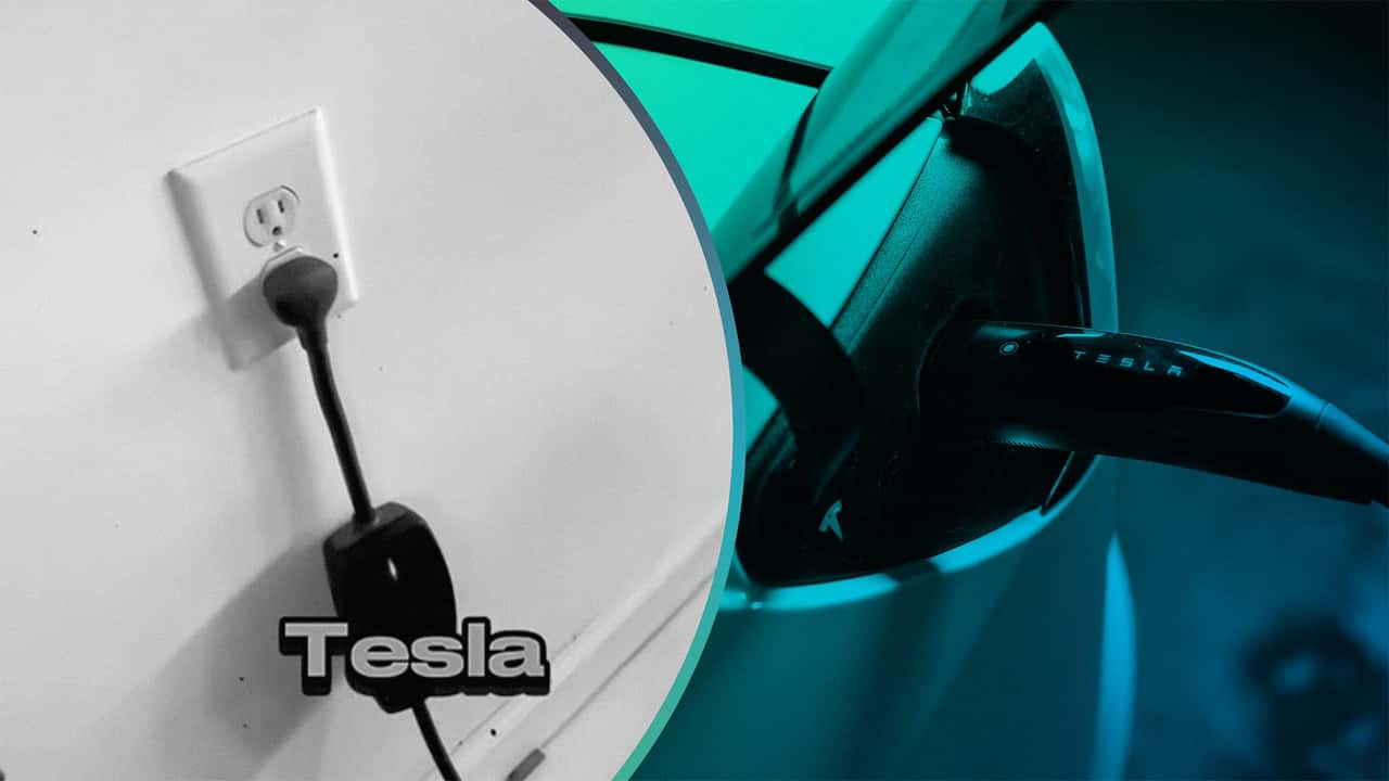 Man Shows How To Charge Tesla With Regular Outlet