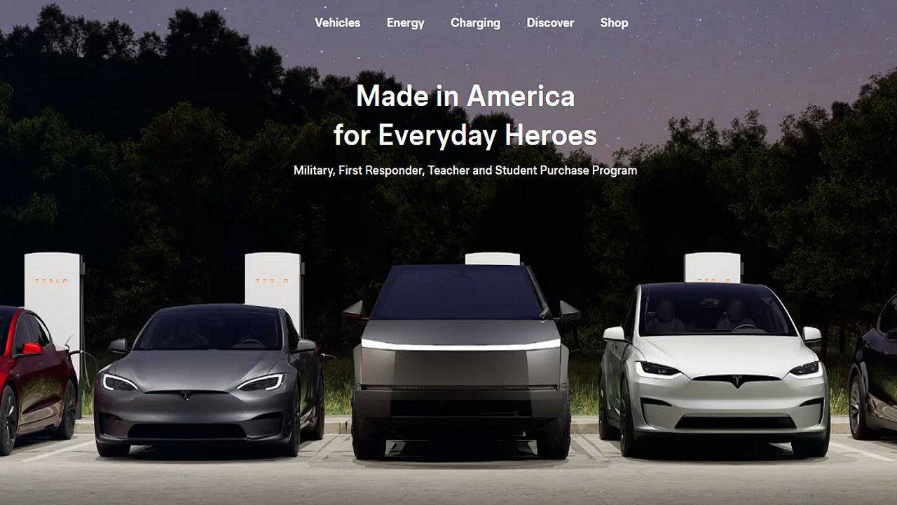 Tesla Makes a Change to its American Heroes Discount