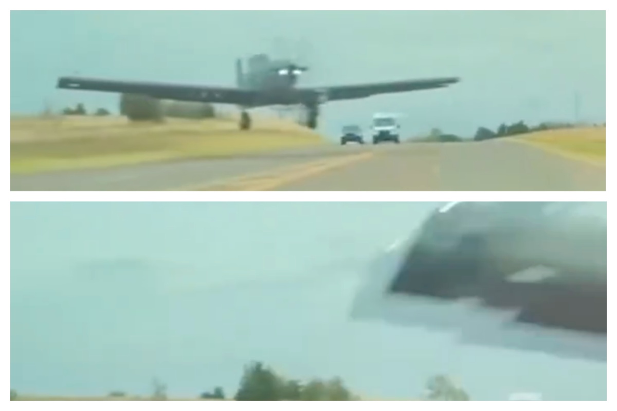 Tesla Dashcam Video Shows Crazy Plane Crash Avoidance Maneuver