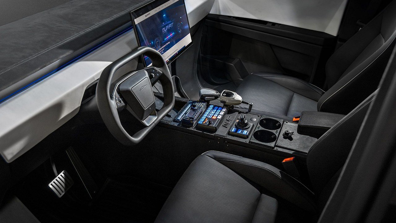 Tesla Cybertruck Police Cruiser Interior