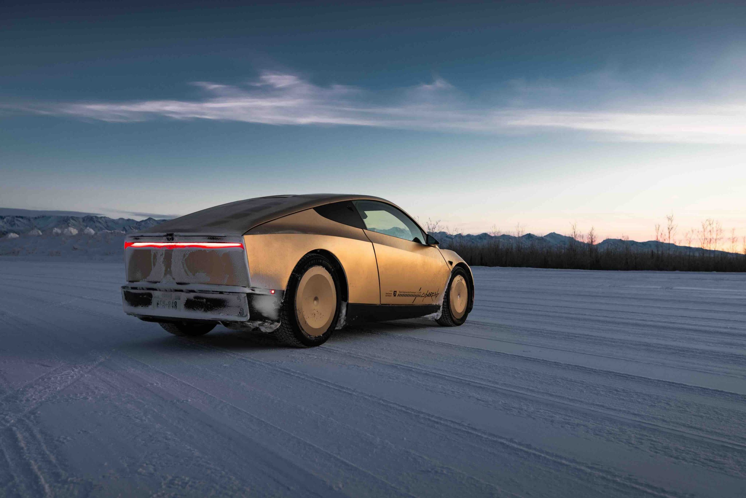 Tesla Cybercab Undergoes Winter Testing