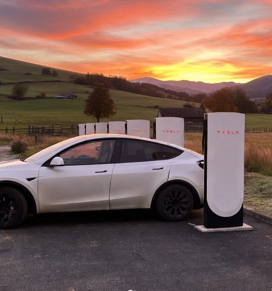 Tesla Newest Folding V4 Superchargers Are Key to Expansion