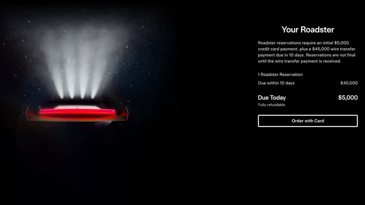 Tesla Wants $50000 Deposits For A Roadster Nobody Has Seen Yet