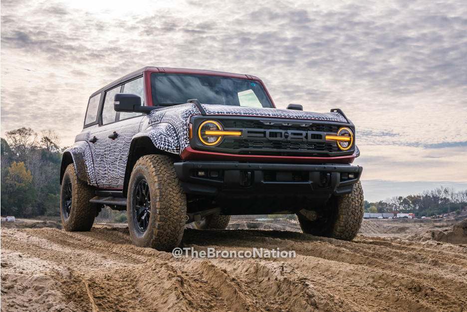 2022 Ford Bronco Raptor teased with turbocharged V-6 debuts Jan. 24