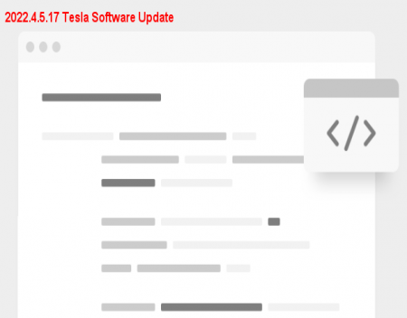 2022.4.5.17 Tesla Software Update