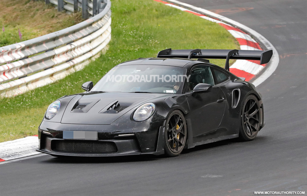 2023 Porsche 911 GT3 RS spy shots and video: New track star takes to the Ring