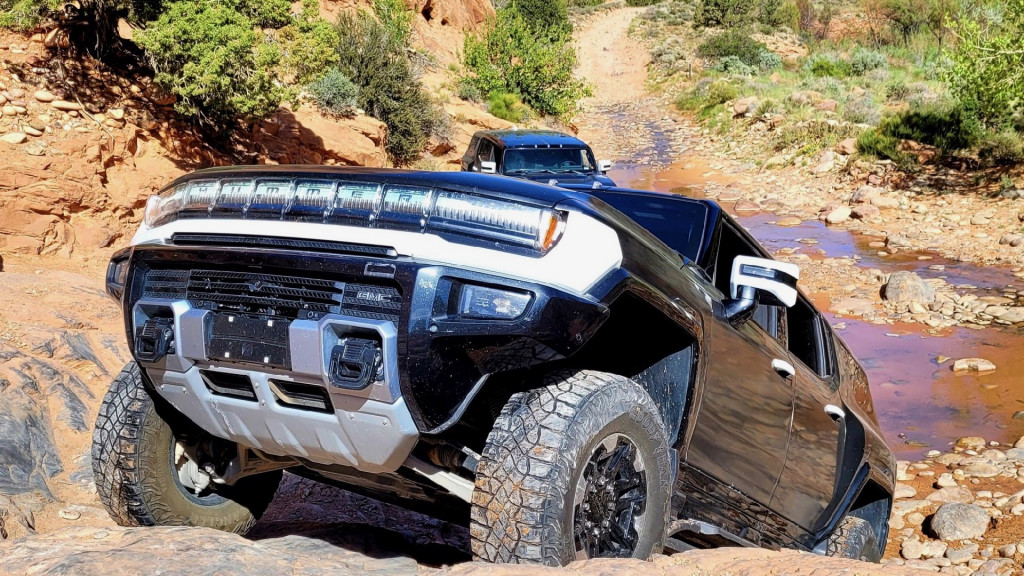 2024 GMC Hummer EV SUV testing in Moab