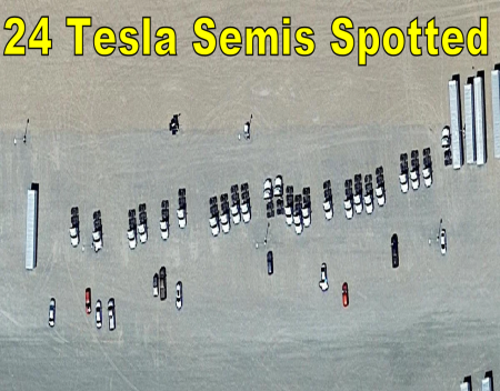 24 Tesla Semis Spotted at Giga Nevada