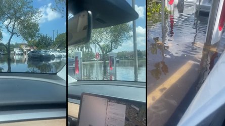 Check Out This Flooded Tesla Supercharging Station: Does It Still Work?