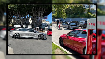 Lucid Reportedly Tried Offering Free Test Drives At Tesla Supercharger In California