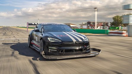 Modified Tesla Model S Set A New Lap Record At Willow Springs