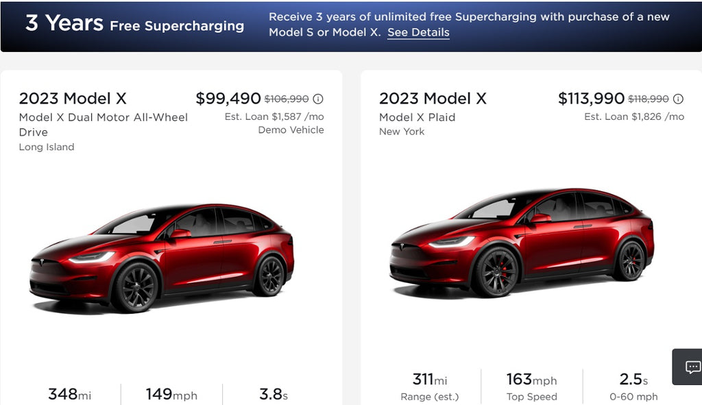 Tesla Increases Discount on New Model S and Model X in Inventory to $7500