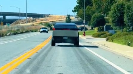 Tesla Cybertruck Spotted With Rear Light Bar