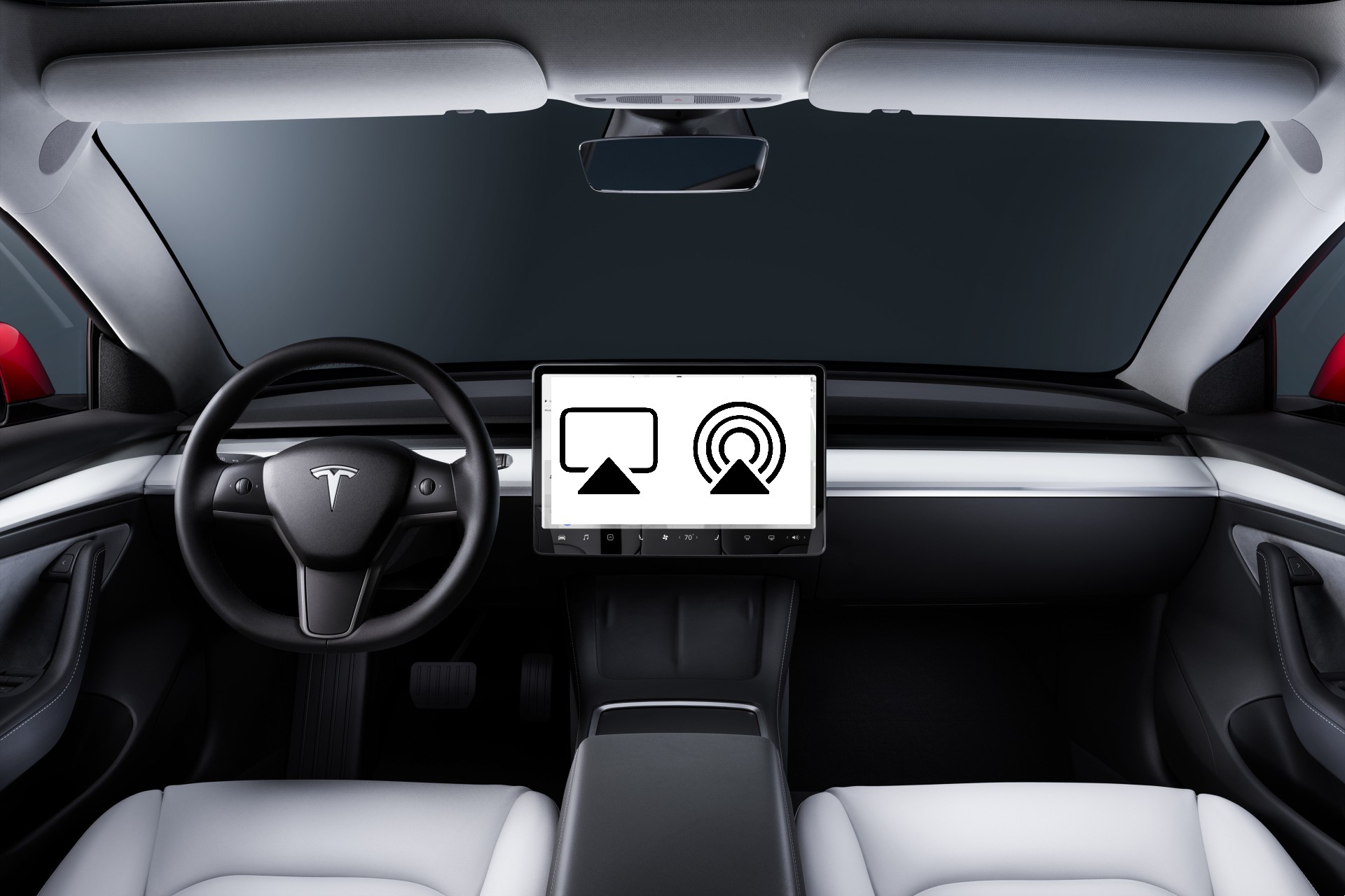 Tesla App Update shows Apple AirPlay is on its way