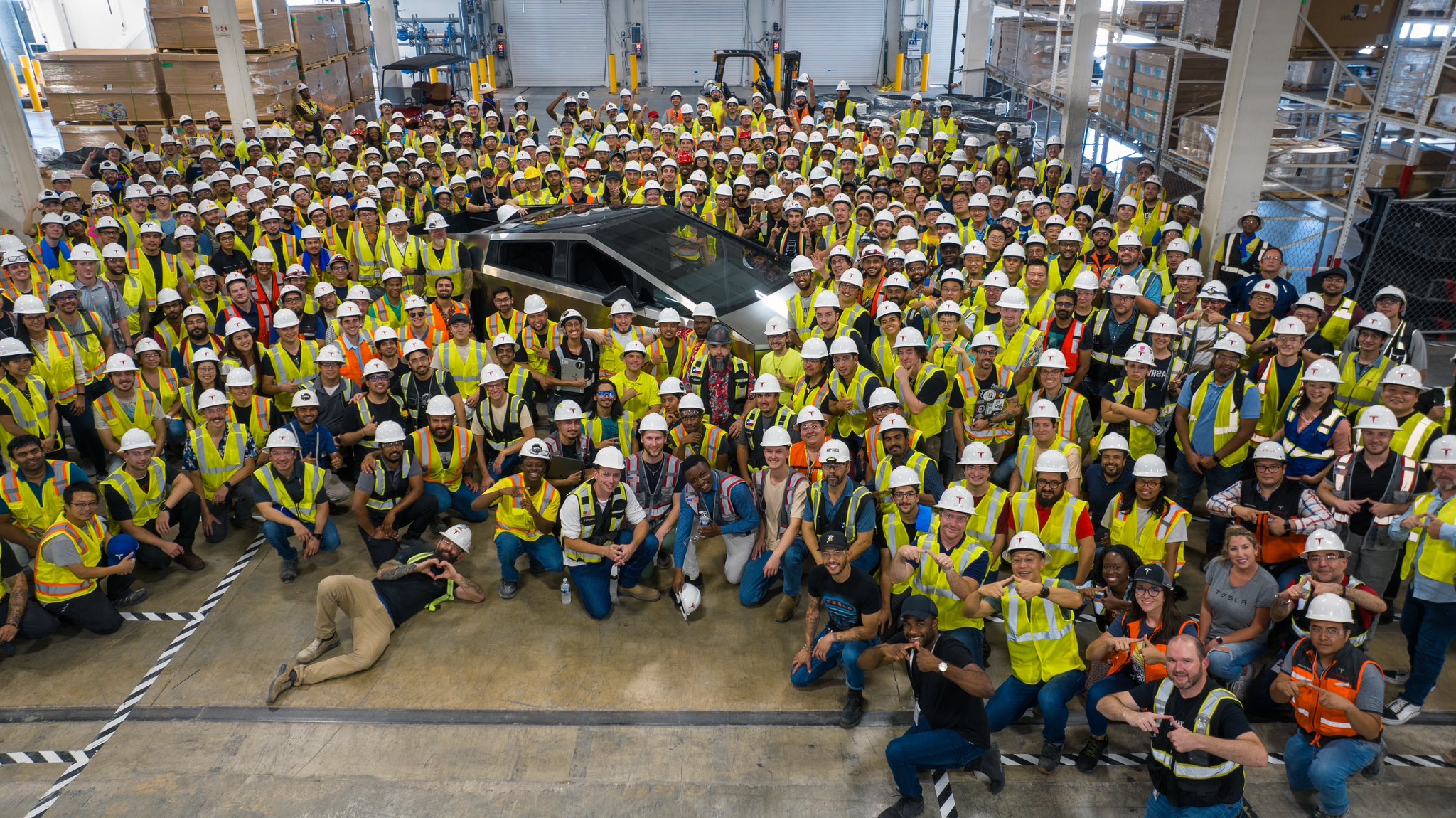 First Tesla Cybertruck built at Giga Texas