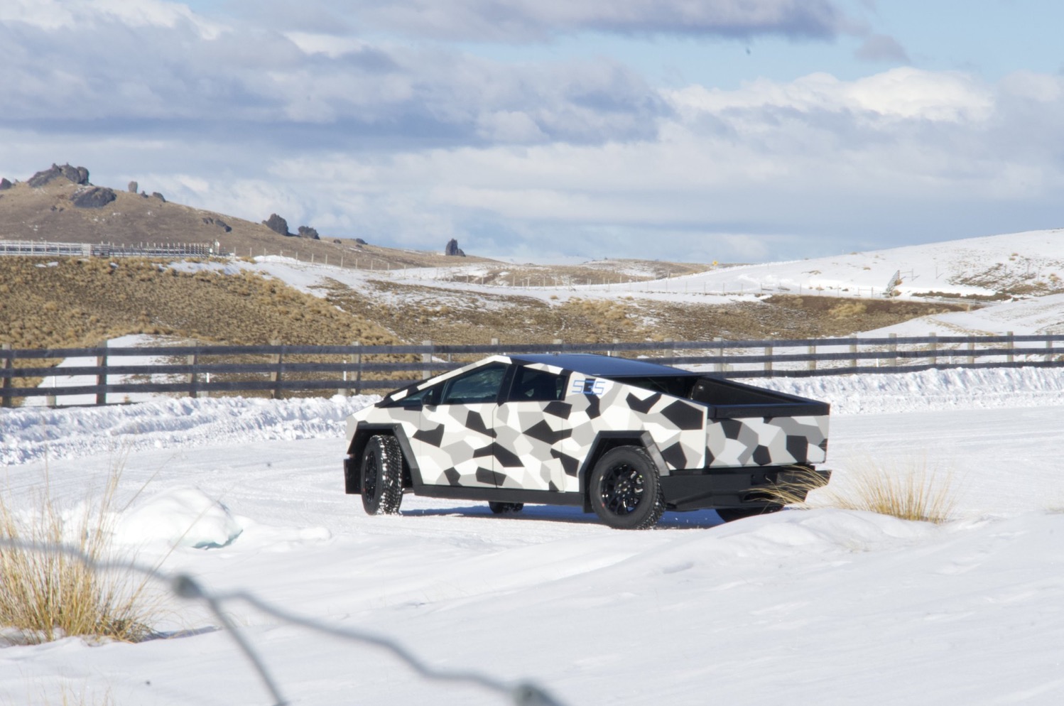 Tesla Cybertruck powers through winter testing in New Zealand