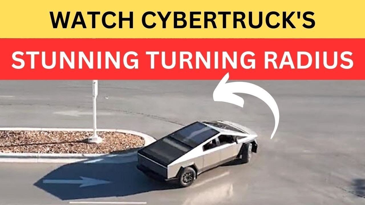 Tesla Cybertruck turning radius looks insane in recent footage