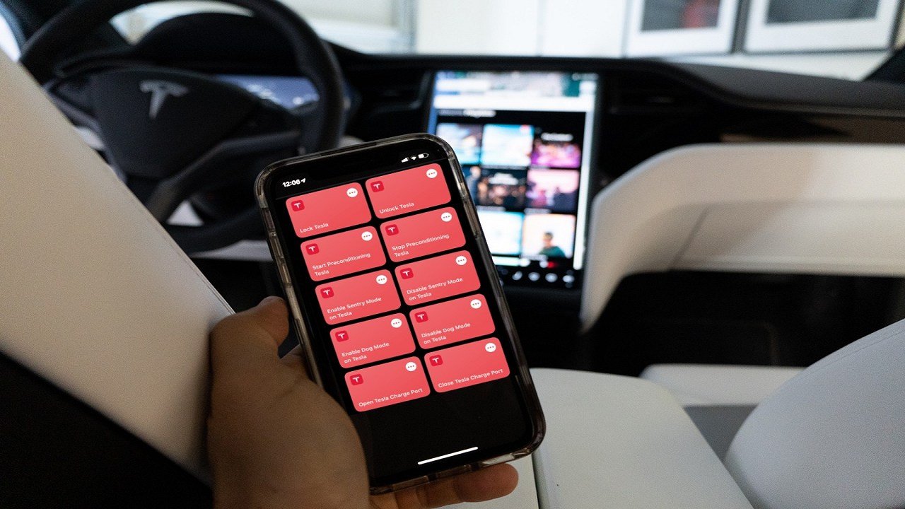 Tesla integrates Apple Shortcuts into iOS