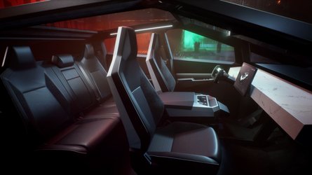 New Photos Reveal Tesla Cybertruck Interior Ambient Lighting Setup