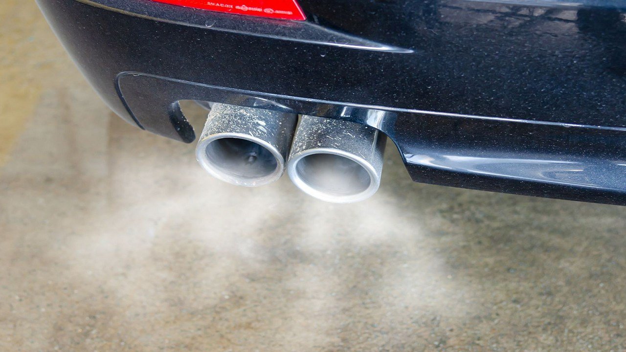 How do I identify and fix a car with a exhaust system problem?