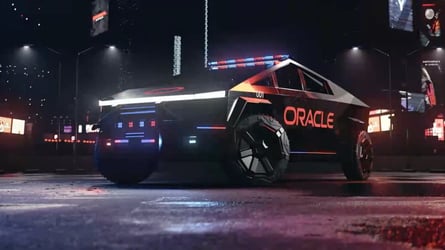 Oracle Teases Tesla Cybertruck Police Cruiser Coming Very Soon