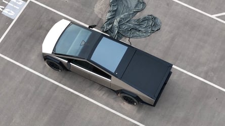 Tesla Cybertruck Manufacturing Confirmation Units Spotted In New Drone Video