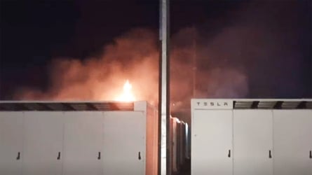 Tesla Megapack Catches Fire In Australia Continues To Burn Under Supervision
