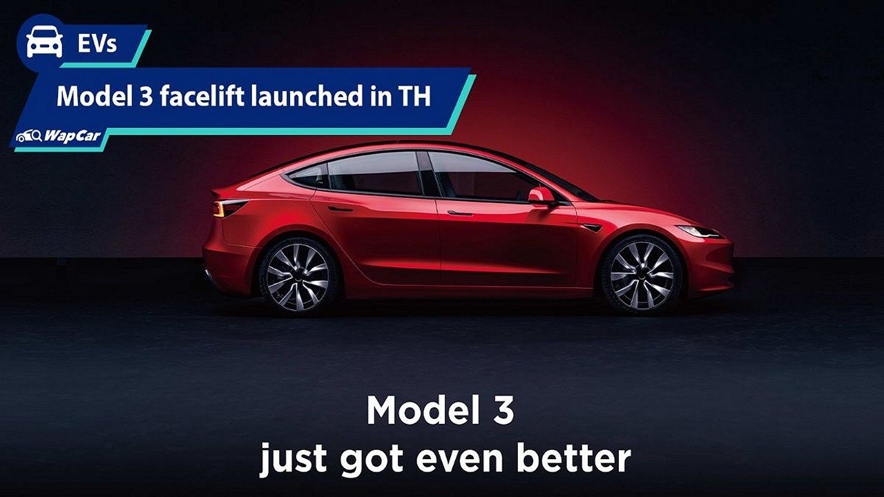 Tesla Model 3 Highland launches in Thailand