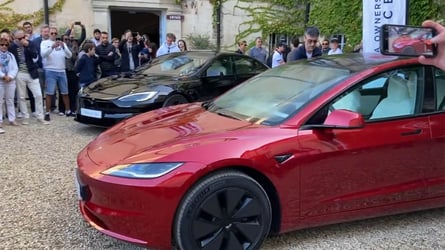 Tesla Model 3 Facelift Bows At French Owners Club Event