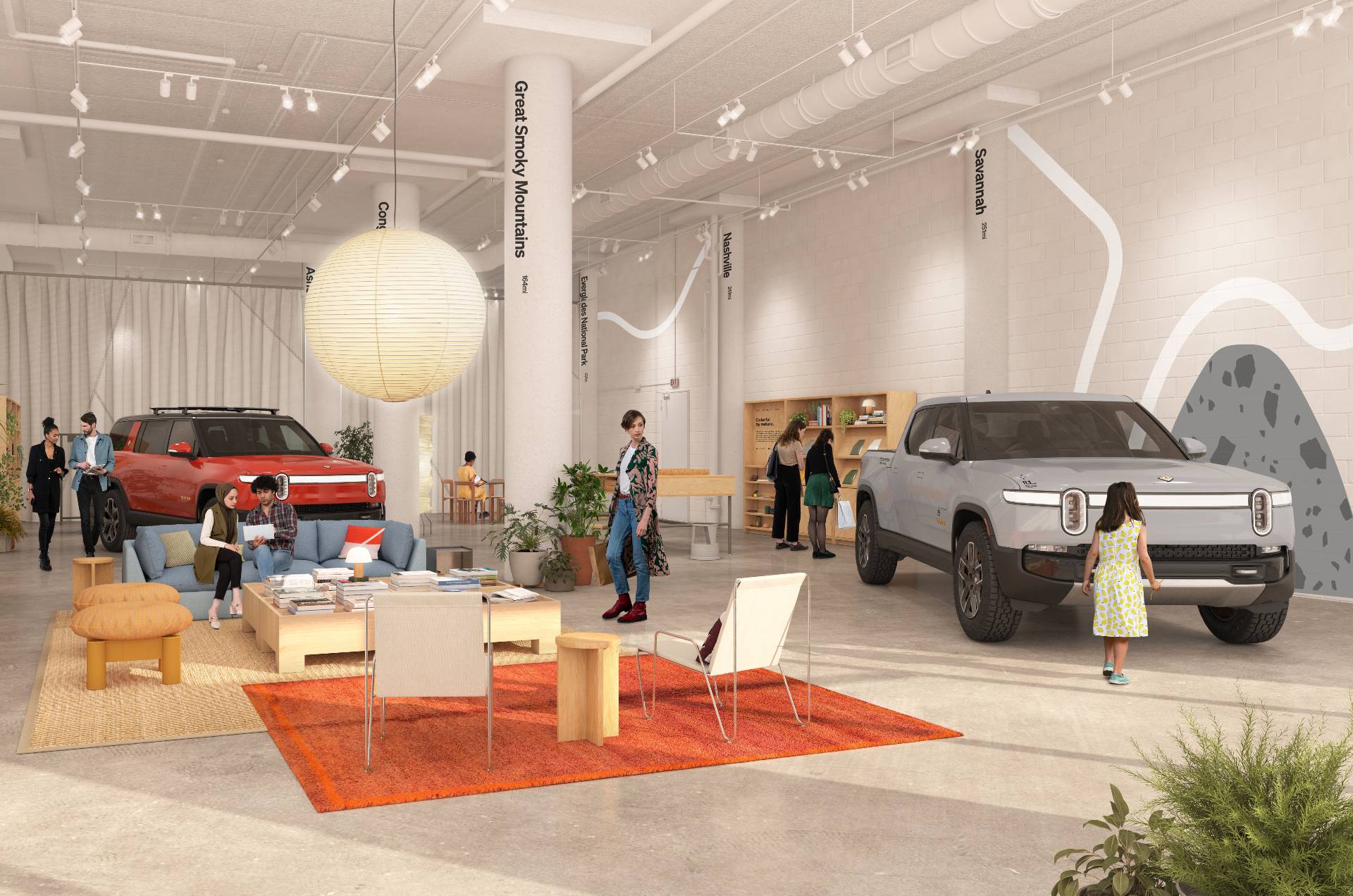 Rivian retail space opens in Atlanta’s Ponce City Market