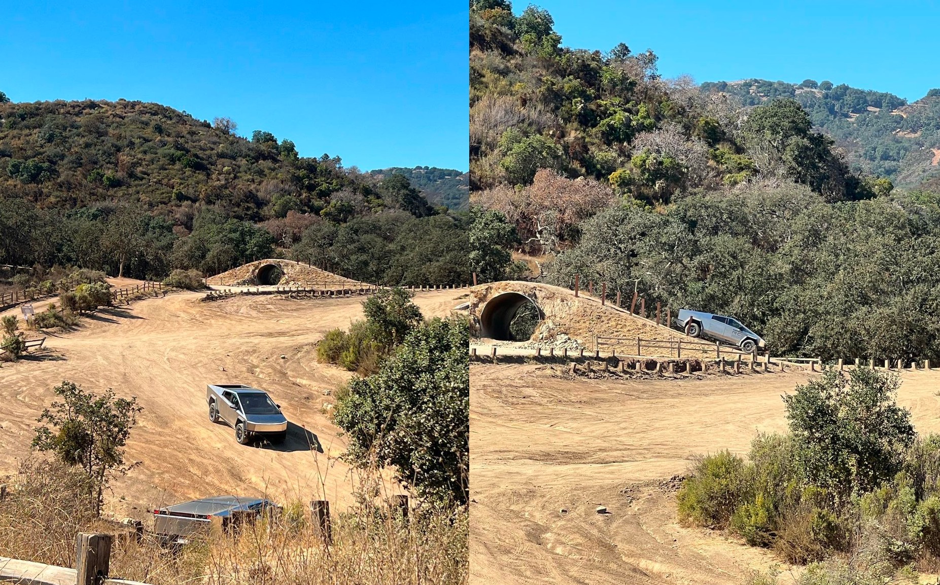 Tesla Cybertruck tests off-road skills at Hollister Hills SVRA