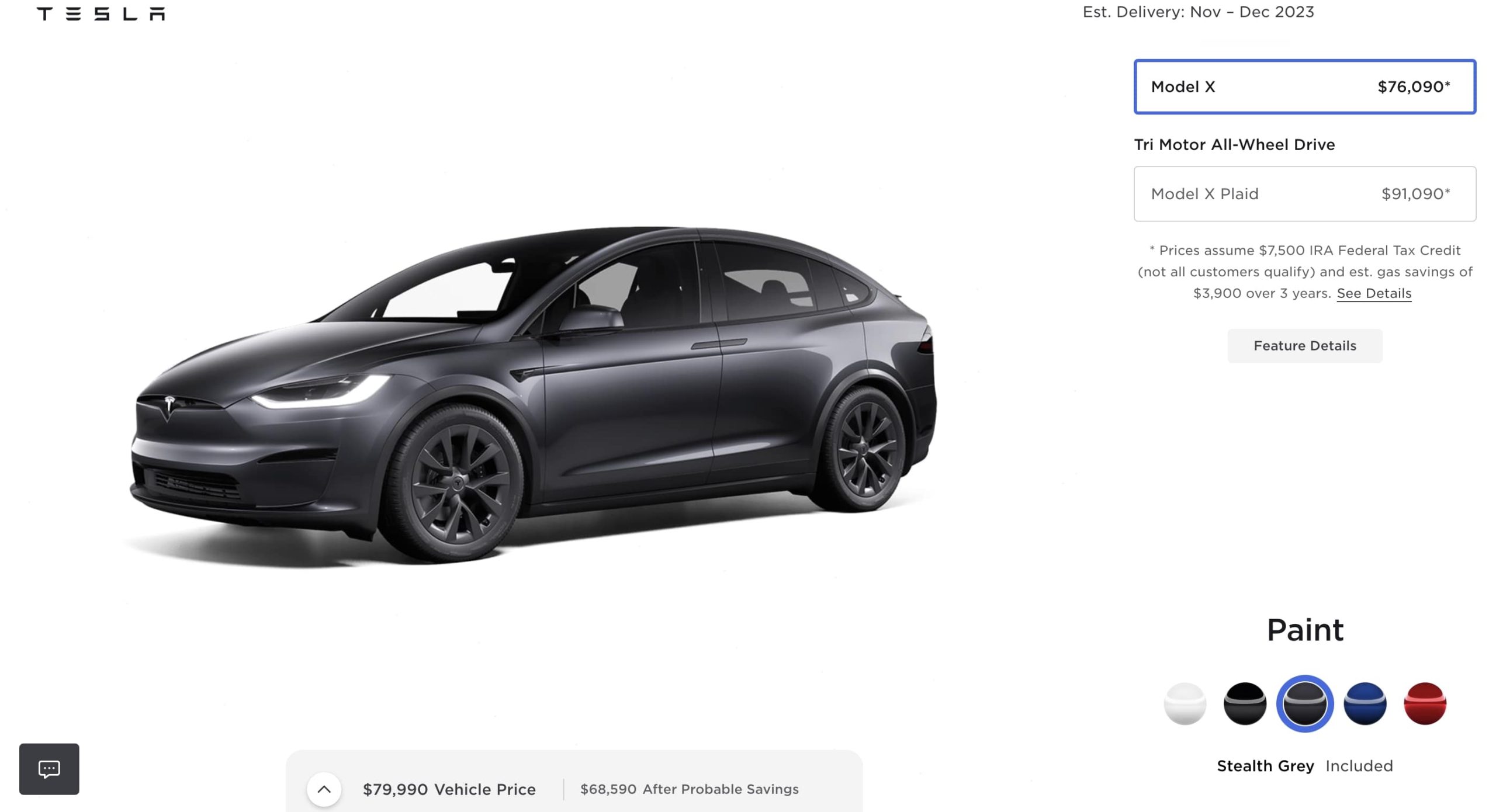 Tesla launches Stealth Grey for Model S and X
