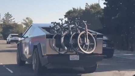 This Is The Easy Way To Transport Four Bikes With A Tesla Cybertruck