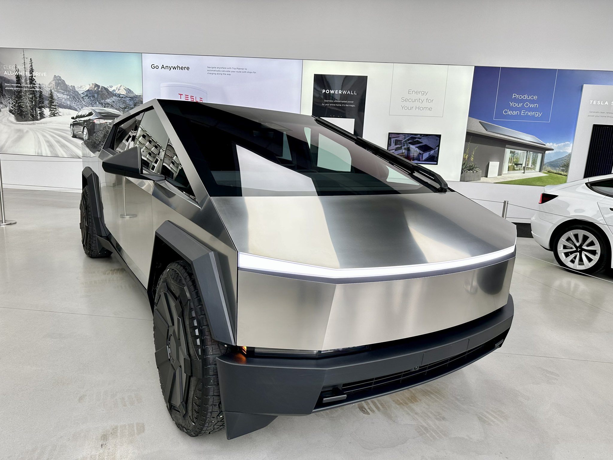 Tesla Cybertruck appearing in more showrooms now outside California
