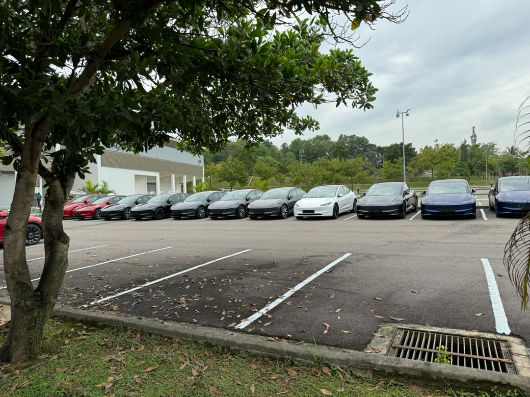 Tesla’s refreshed Model 3 has arrived at a delivery center in Malaysia