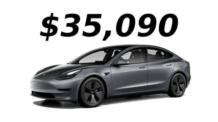 You Can Get A New Tesla Model 3 For As Little As $35090