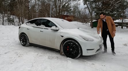 Supercharging A Tesla In Winter Cold Battery Test