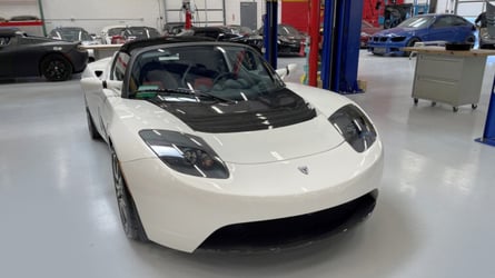 Delivery Mileage 2010 Tesla Roadster Was Tucked Away For 13 Years