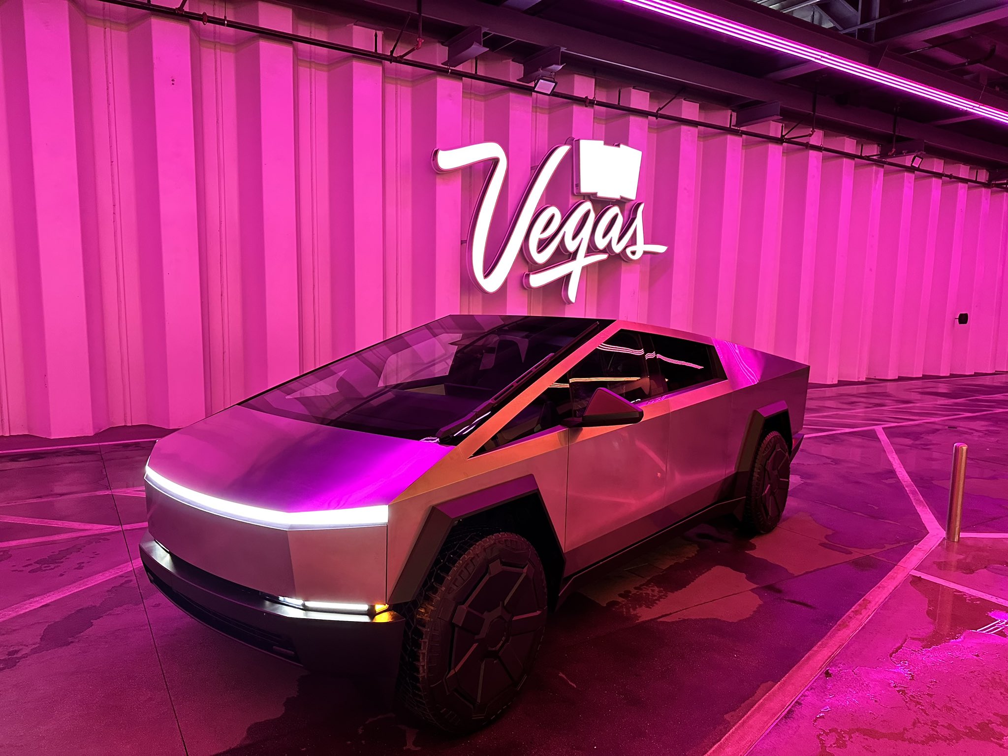 Tesla Cybertruck Seen Driving in Las Vegas Loop