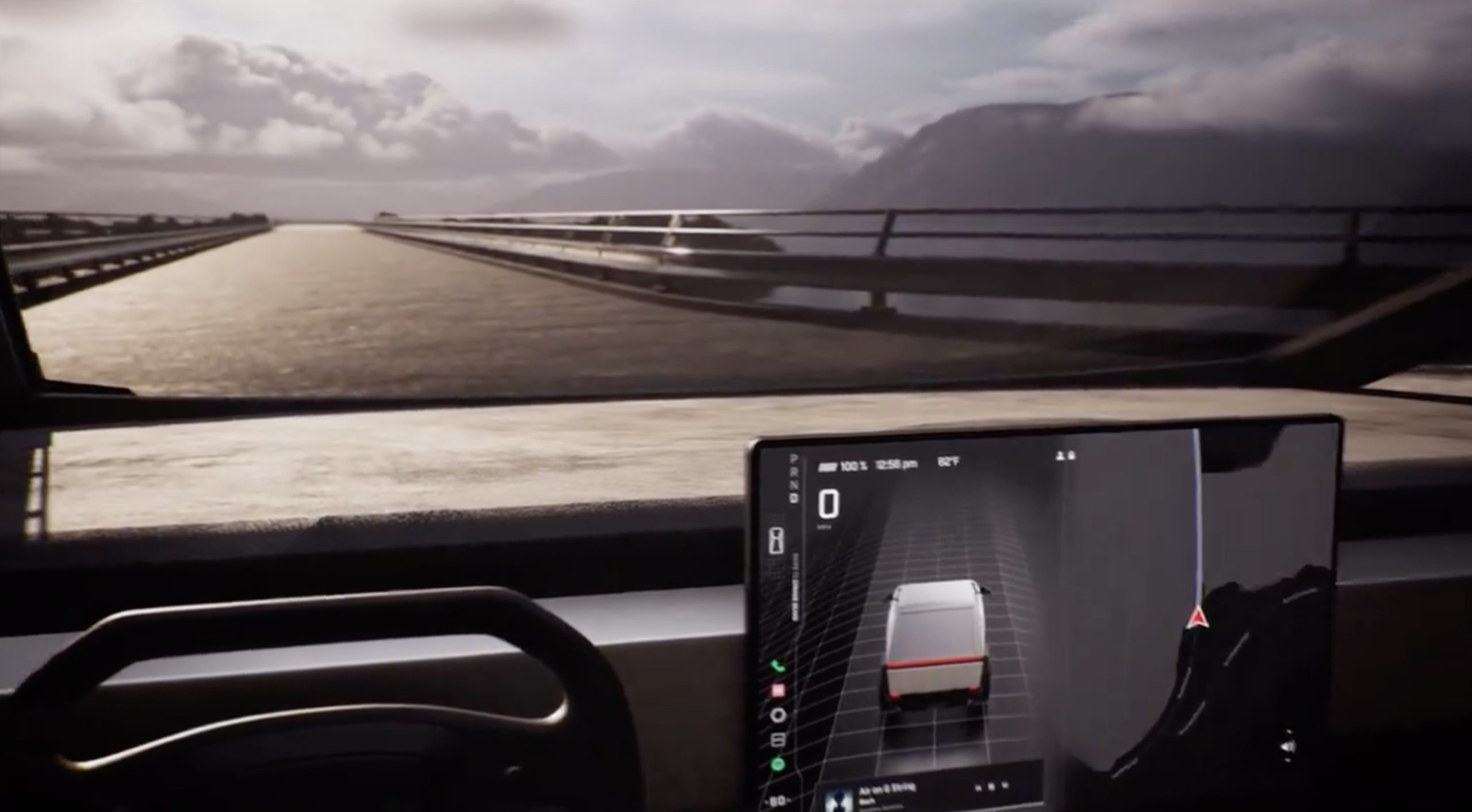 Tesla Cybertruck Apple Vision Pro Concept