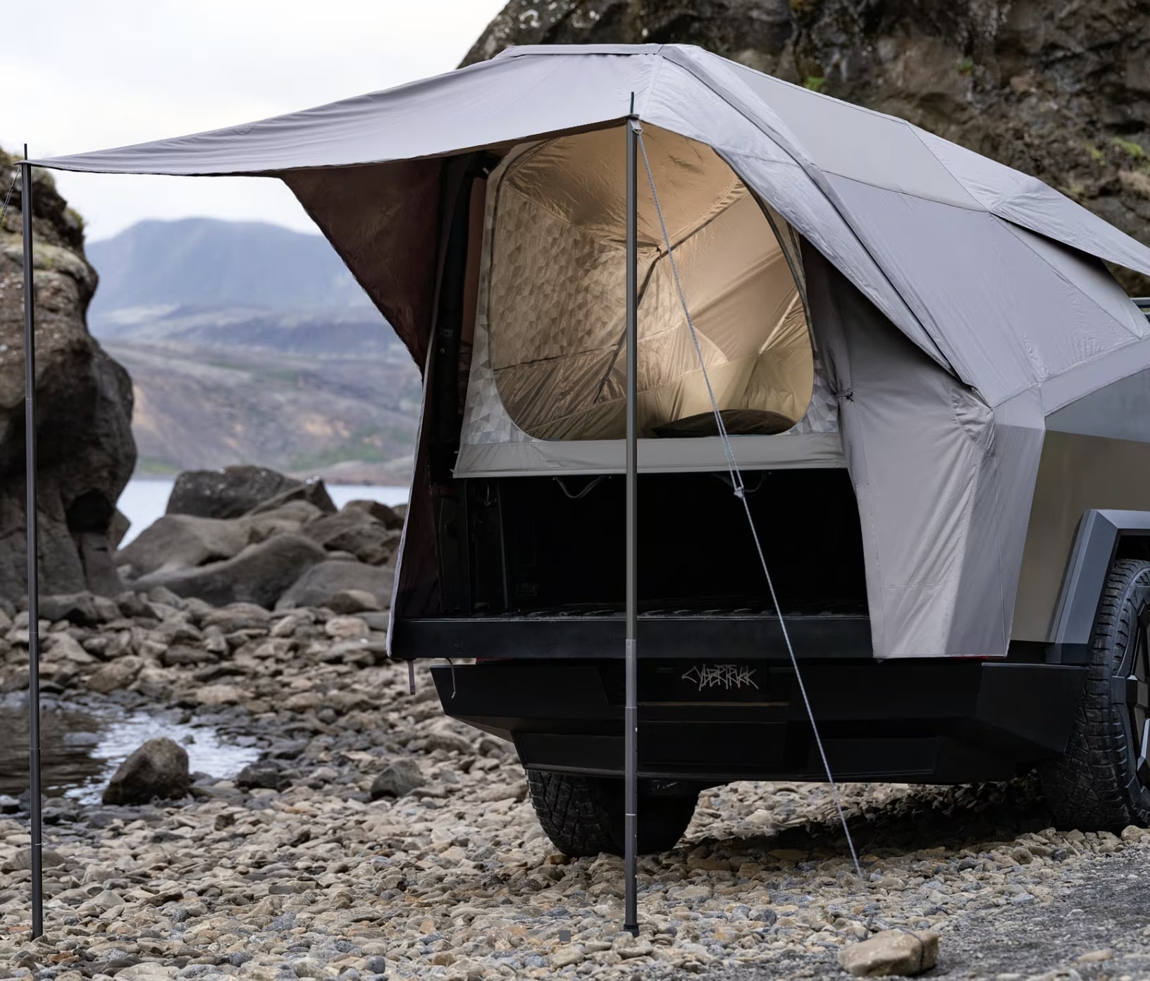 Cybertruck Basecamp Tent Will Be Compatible With Range Extender