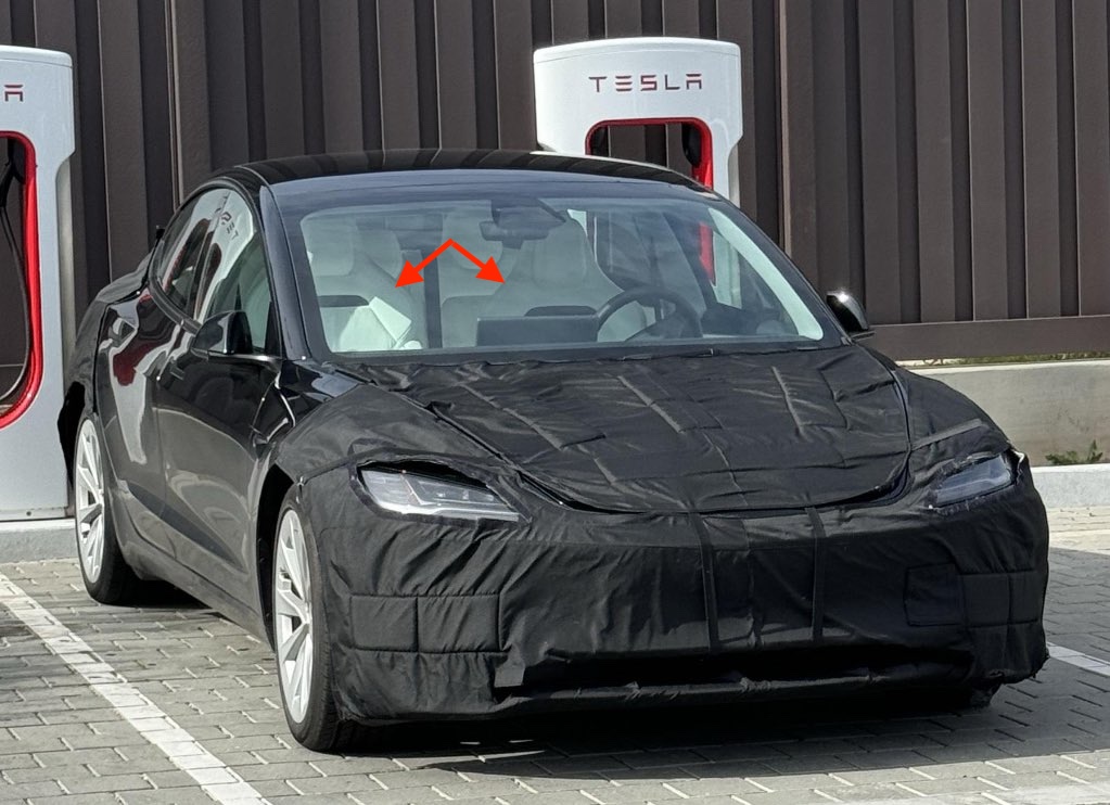 Tesla Model 3 Highland Stuns With White Bucket Seats