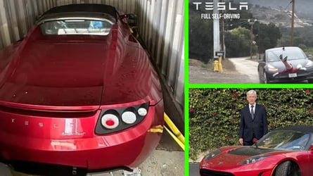 Three Abandoned Tesla Roadsters Rescued