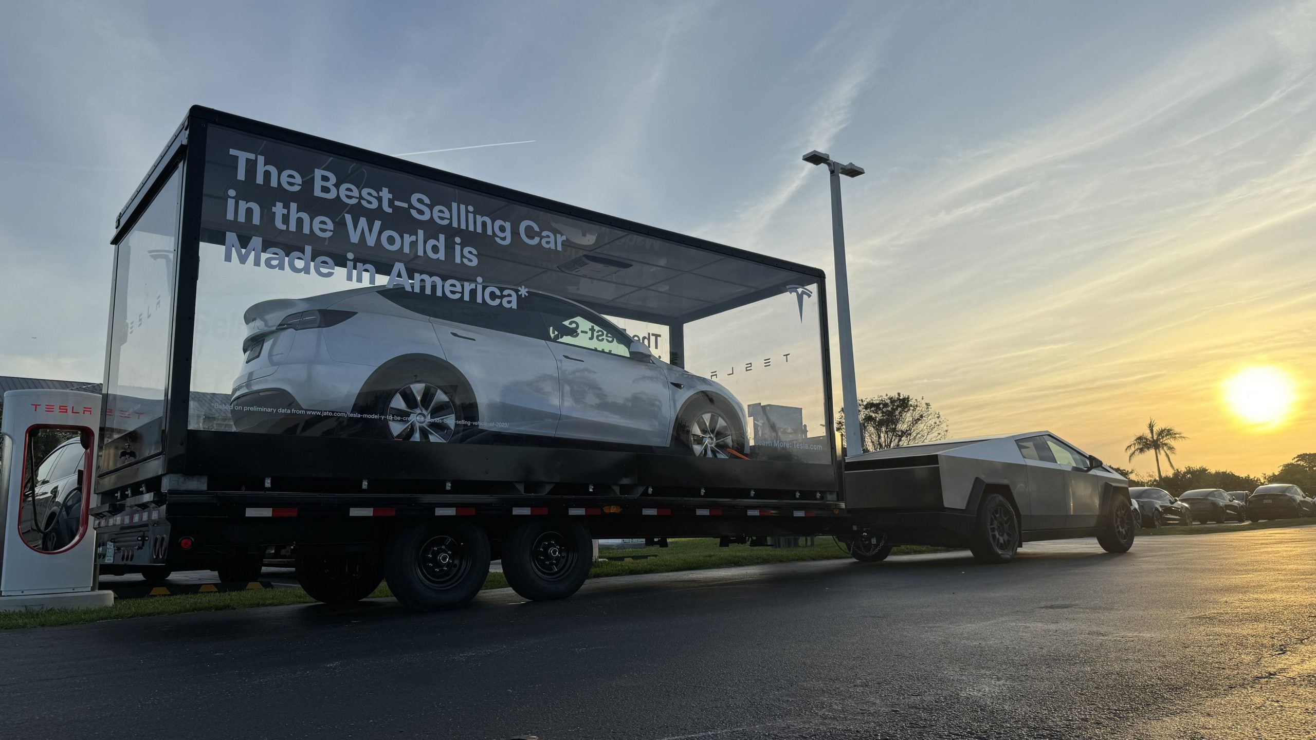 Tesla Flexes Model Y Achievements In Rolling Advertisement