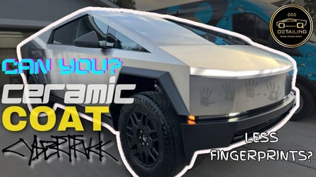 Ceramic Coated Tesla Cybertruck is Easier To Keep Clean