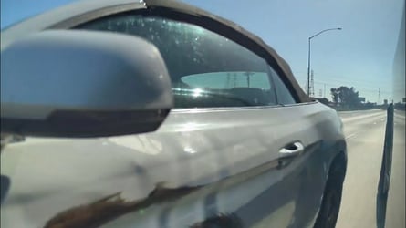 Tesla Cybertruck Gets Sideswiped at High Speed