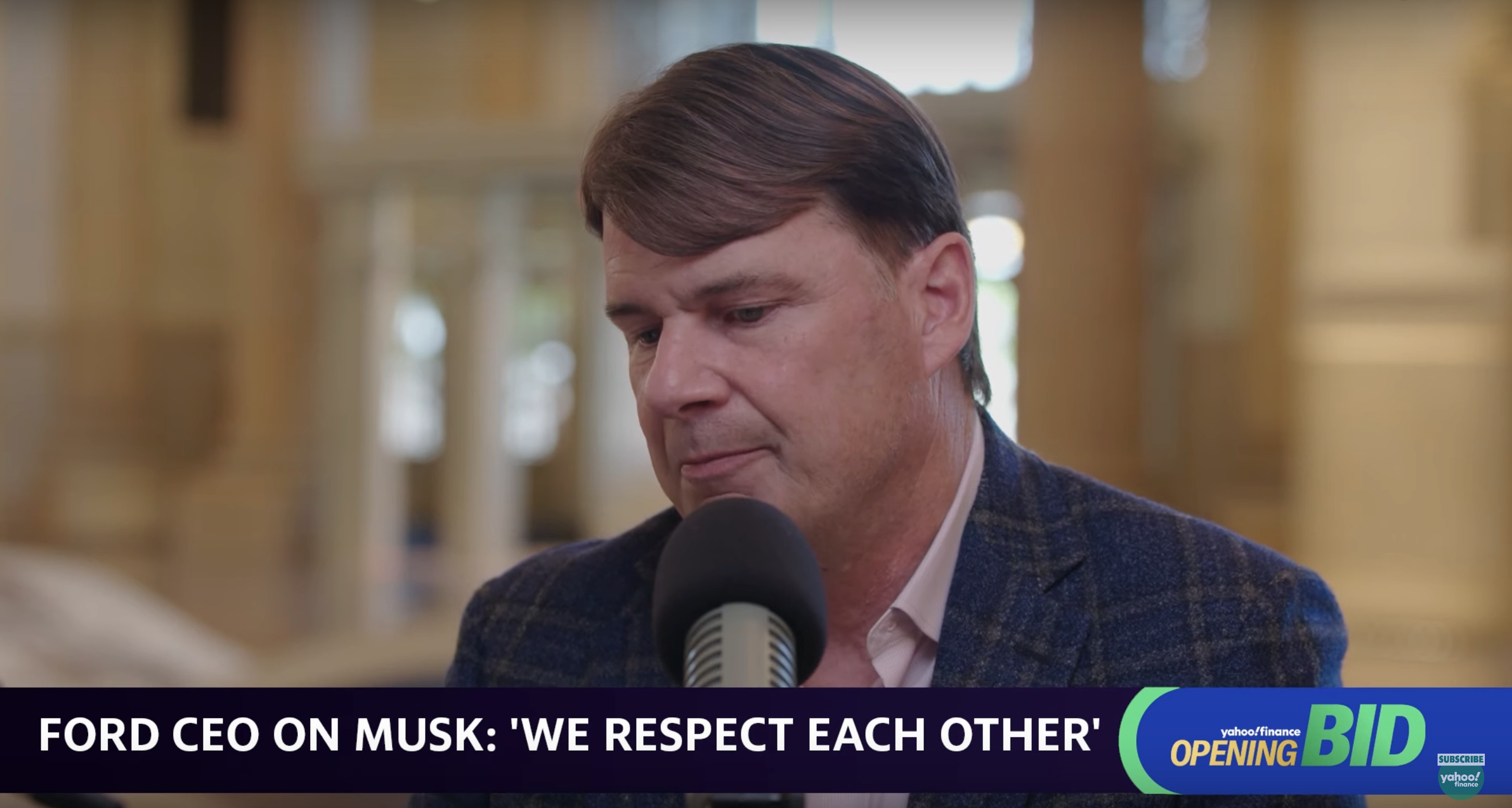 Ford CEO Says He and Elon Musk Have a Mutual Respect